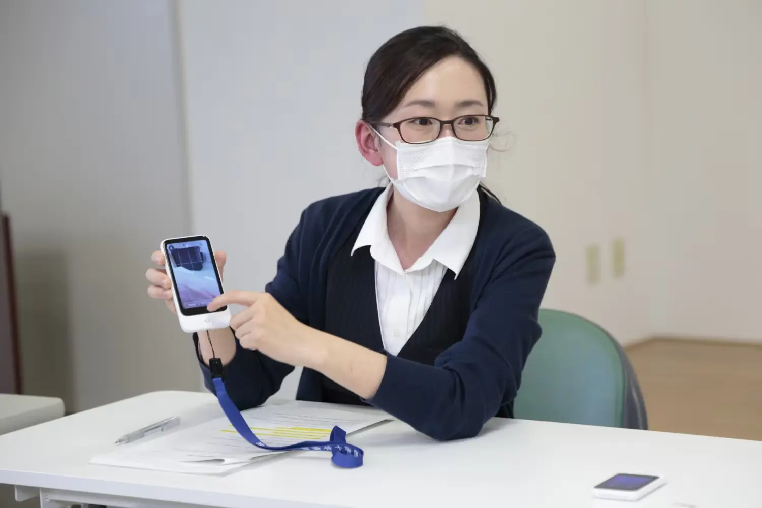 成田赤十字病院さまのポケトークは、新しい「ポケトーク S Plus」なんですね。